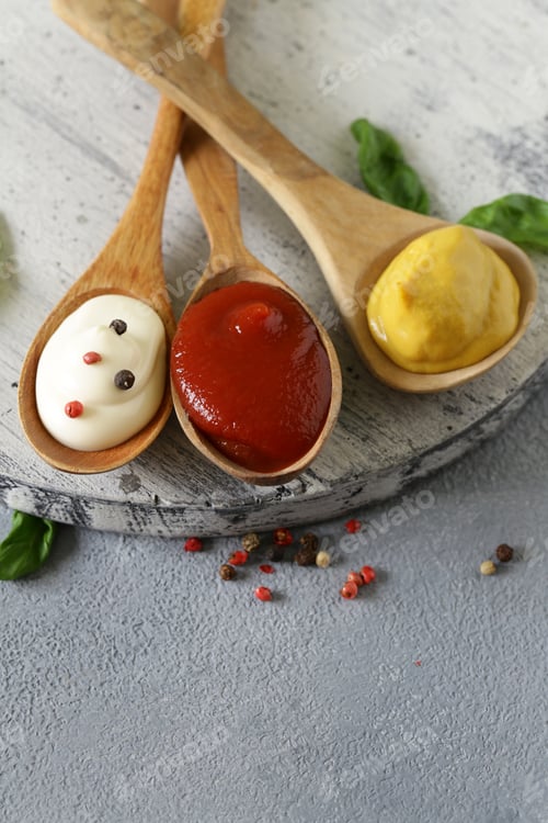 Preview: Ketchup, Mustard and Mayonnaise Sauce