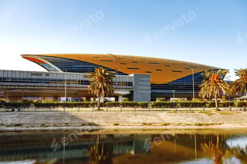 Preview: Urban road cityscape of Dubai at daytime