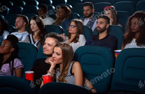 Preview: Lovely young couple on a date at the cinema
