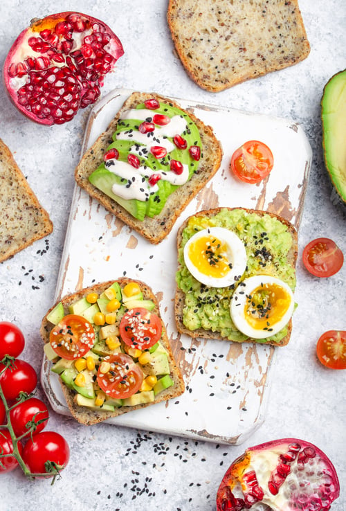 Preview: Avocado healthy toasts