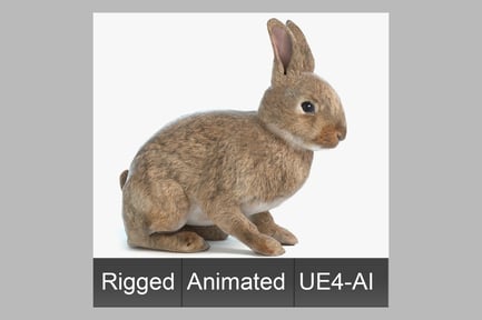Preview: Realistic Animated Brown Hare