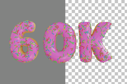 Preview: Donut 60K 3D Icon