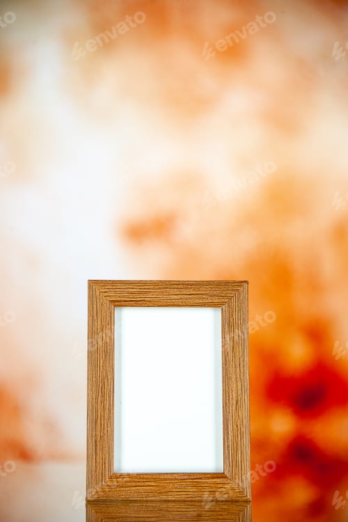 Preview: front view picture frame on light brown background photo color portrait present family gifts picture