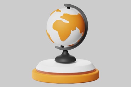 Aperçu: Globe mondial de bureau décoratif