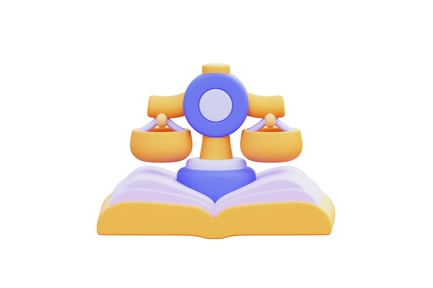 Preview: Justice Book 3D Illustration