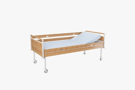Preview: Adjustable Hospital Bed with Wheels