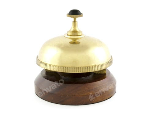 Preview: Hotel desk brass bell