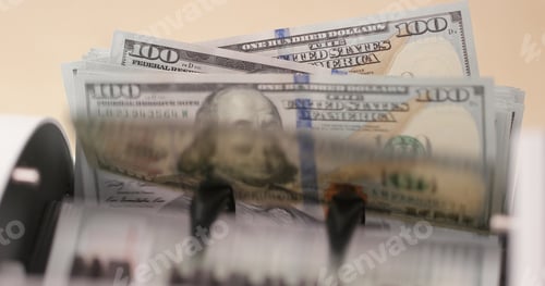 Preview: Counting machine for USD dollar paper banknote