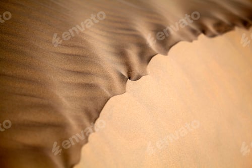 Preview: Abstract natural pattern of the sand dune in the desert in Abu Dhabi