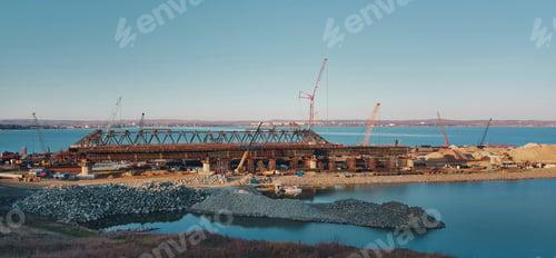 Preview: Construction site of the new bridge