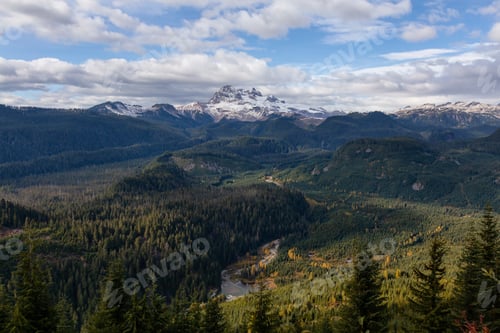 Preview: View of Canadian Mountain Landscape