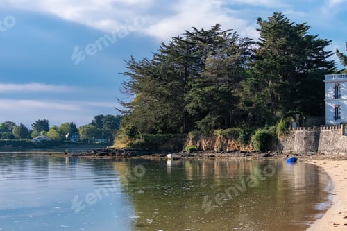 Preview: Brittany, Ile aux Moines island, typical houses i