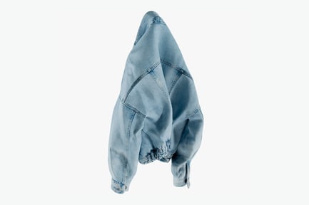 Preview: Oversized Women's Jean Jacket - Light Wash Denim