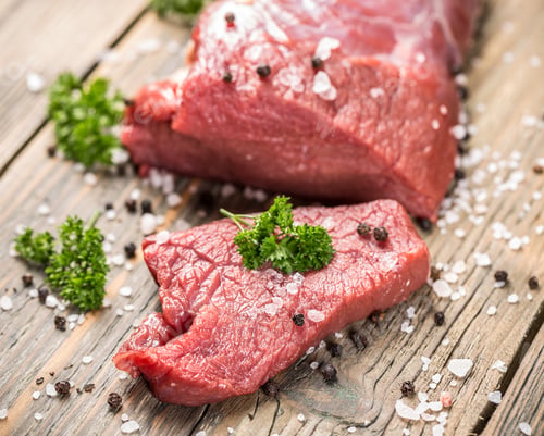 Raw Meat with Parsley and Black Peppercorns