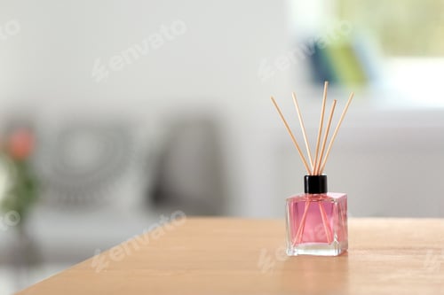 Preview: Aromatic reed air freshener on table indoors