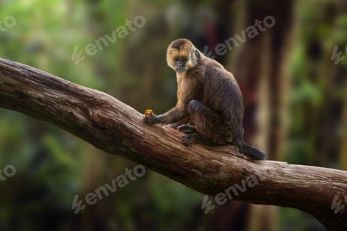 Preview: Wedge-capped Capuchin monkey (Cebus olivaceus)