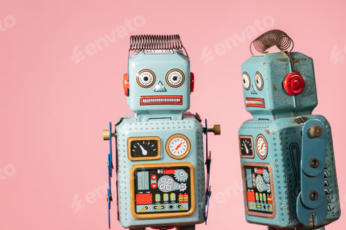 Preview: Vintage robot tin toy