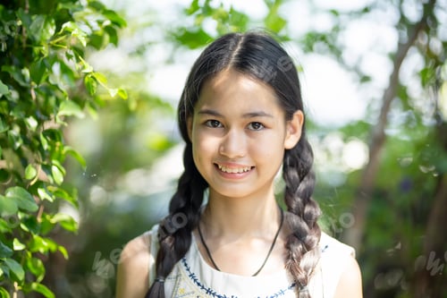 Preview: Portrait of cute teen girl