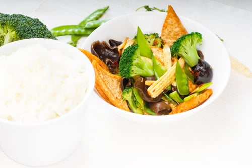 Preview: tofu beancurd and vegetables