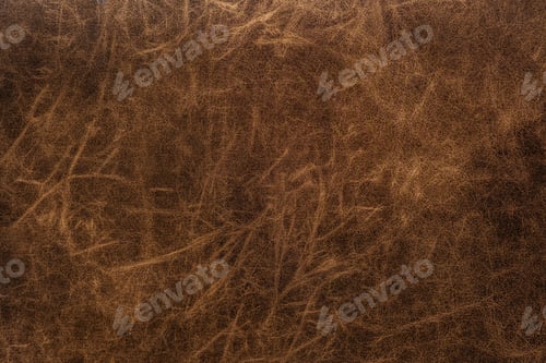 Preview: brown leather texture closeup for vintage material background and upholstery design concept