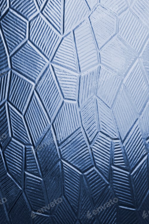 Preview: Glass with decorative abstract pattern