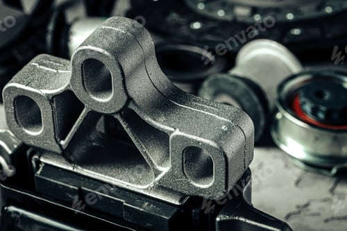 Preview: Close up of new spare car parts