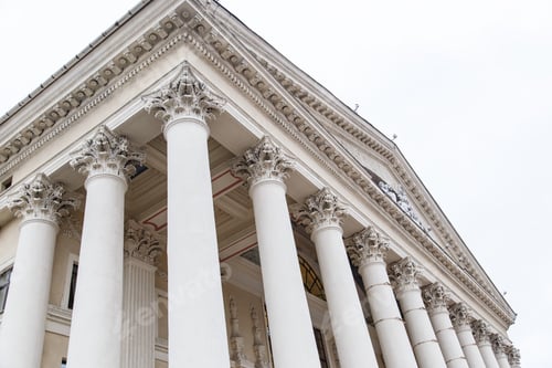 Preview: Classical pillars with portico detail