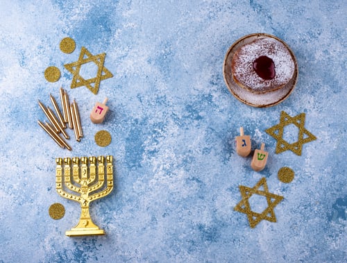 Preview: Traditional Jewish holiday Hanukkah background