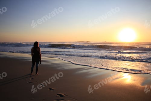 Preview: Sunrise on the beach - Atlantic ocean