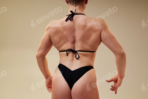 Preview: Muscular Back of Female Athlete
