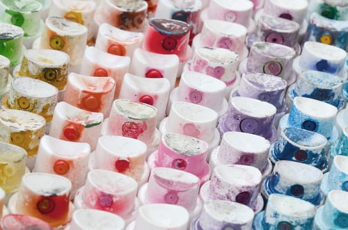 Preview: A pattern from a many nozzles from a paint sprayer for drawing graffiti