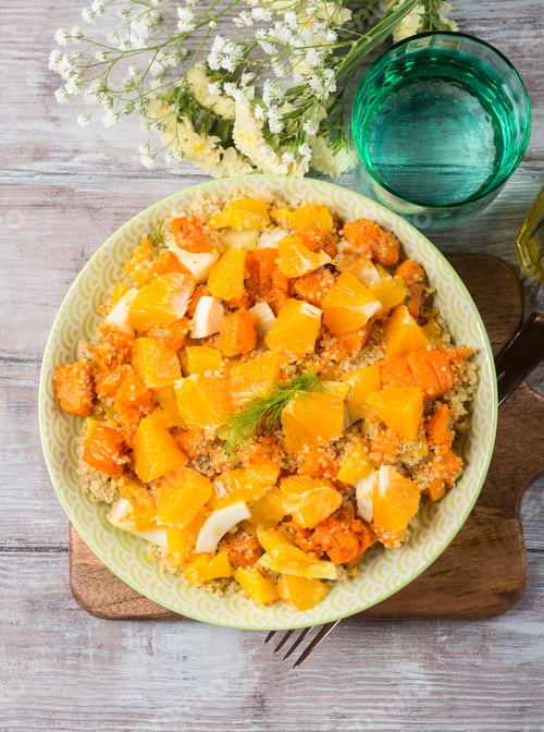 Preview: Quinoa bowl with pumpkin, fennel, orange