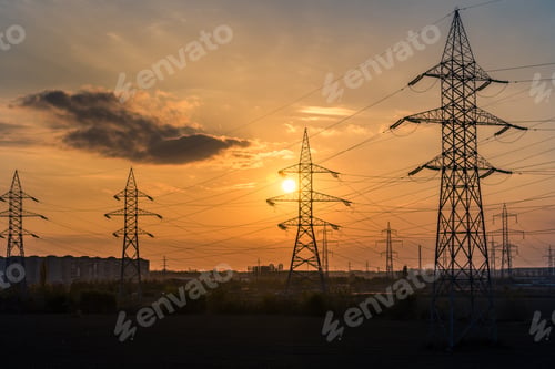 Preview: Field with Power Lines