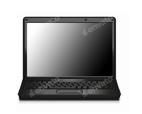 Preview: Laptop isolated on white