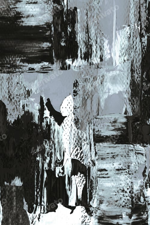 Preview: Textured painted background wallpaper, abstract art in black and white