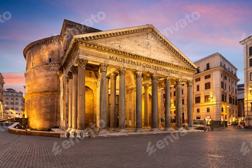 Preview: The Pantheon in Rome, Italy in the Morning