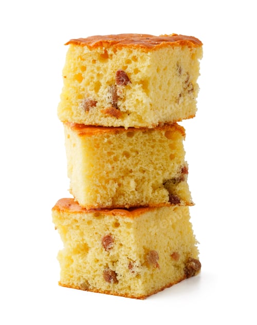 Preview: Delicious traditional dessert squares stacked with a golden crust and soft texture made with raisins