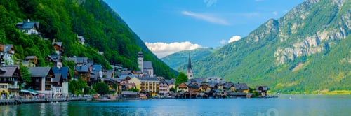 Preview: Hallstatt Salzkammergut, Austria, Hallstatt village on Hallstatter lake in the Austrian Alps Austria