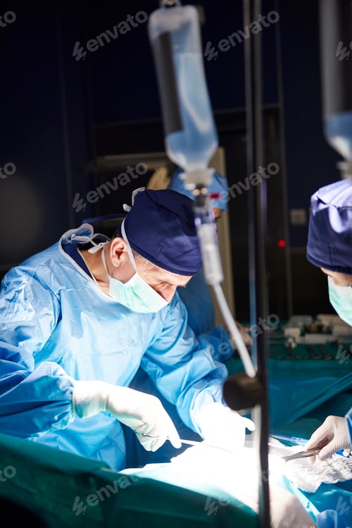 Preview: Surgeons Performing Procedure in Hospital Operating Room