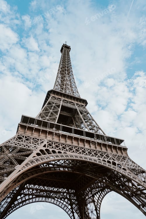 Preview: Eiffel Tower wallpaper background, vivid tone filter