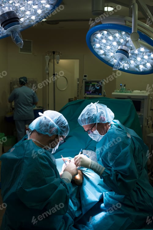 Preview: Surgical Team Performing an Operation in Hospital Room