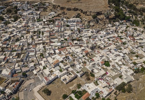 Preview: Aerial view of Lindos
