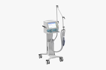 Preview: Ventilator, Anesthesia Machine Front View with Display and Tubing