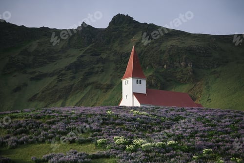 Preview: Church in the Vik town, Iceland