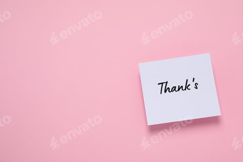 Preview: Words of gratitude, gratitude concept, word Thanks