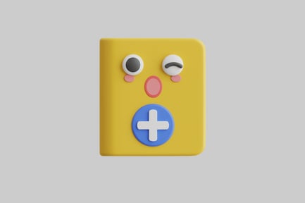 Preview: Yellow square with cartoonish face