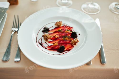 Preview: Fine dining appetizer.
