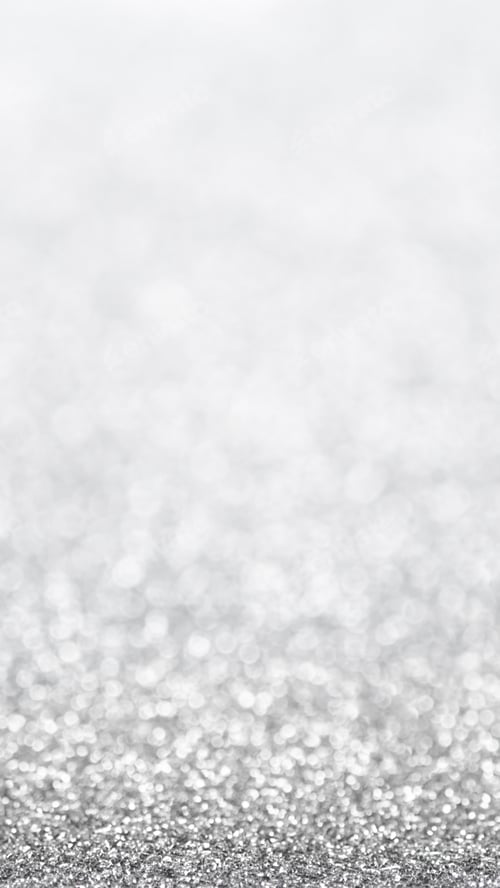 Preview: Out of focus silver bokeh. Festive background for christmas, new year, wedding