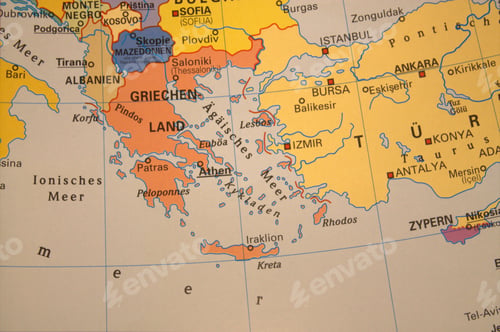 Preview: Map of Greece and neighbours