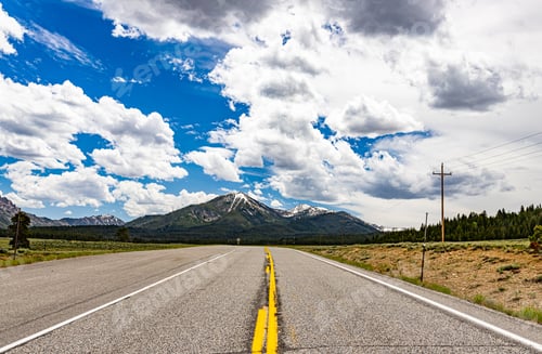 Preview: Northbound Idaho Route 75 Makes Its Way Throught The Sawtooth National Forest.
